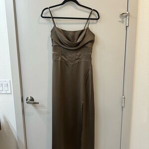 dress forum gold pleated dress | Dresses | Forum Halter Cutout Evening Dress summer wedding